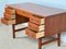 Mid-Century Danish Teak Desk with Shelf 11