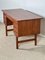 Scrivania Mid-Century in teak con mensola, Immagine 5