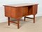 Mid-Century Danish Teak Desk with Shelf 7