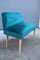 Italian Green Velvet Piccolo Sofa, 1950s, Image 3