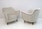 Mid-Century Modern Velvet Armchairs from Isa, Italy, 1950s, Set of 2 1
