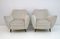 Mid-Century Modern Velvet Armchairs from Isa, Italy, 1950s, Set of 2 2