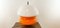 Lámpara de mesa era espacial en naranja y blanco de Lume, Imagen 7