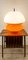 Lampe de Bureau Space Age Orange et Blanche de Lume 1