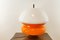 Space Age Orange and White Table Lamp from Lume 9