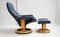 Armchair with Footrest by Ekornes for Stressless, 1975, Set of 2 2