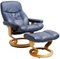 Armchair with Footrest by Ekornes for Stressless, 1975, Set of 2 1
