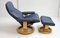 Armchair with Footrest by Ekornes for Stressless, 1975, Set of 2 7