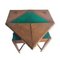 Green Tapestry Wooden Poker Table 6