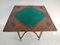 Green Tapestry Wooden Poker Table 18