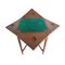 Green Tapestry Wooden Poker Table, Image 2