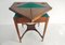 Green Tapestry Holz Pokertisch 22