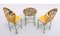 Hand-Painted Childrens Table and Chairs, India, 1993, Set of 3, Image 9