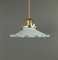 French Ceiling Lamp with Brass Ceiling Rosette 3
