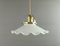 French Ceiling Lamp with Brass Ceiling Rosette 5