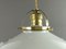 French Ceiling Lamp with Brass Ceiling Rosette, Image 4