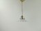 Lámpara de techo francesa con rosetón de latón, Imagen 2
