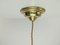 French Ceiling Lamp with Brass Ceiling Rosette, Image 7