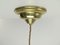 Lampe à Suspension avec Abat-Jour en Verre Opalin, Italie, 1950s 7