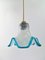 Italian Hanging Lamp with Opal Glass Shade, 1950s 4