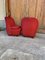 Mid-Century Red Velvet Armchairs, 1960s, Set of 2 4