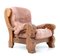 Brutalist Lounge Chair in Oak, 1980s, Image 4