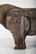 Rinoceronte grande de madera de roble, años 60, Imagen 2