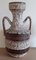 Vintage Braun Keramik Vase mit doppeltem Griff, 1970er 1
