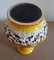 Vintage German Yellow Brown and Beige Ceramic Vase from Übelacker Ceramics, 1970s 5