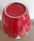 Vintage German Red Brown and White Ceramic Vase from Bay Keramik, 1970s 4