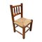 Chaises Brutalistes Antiques en Bois, Espagne, Set de 4 12