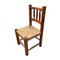 Chaises Brutalistes Antiques en Bois, Espagne, Set de 4 3