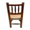 Chaises Brutalistes Antiques en Bois, Espagne, Set de 4 5