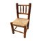 Chaises Brutalistes Antiques en Bois, Espagne, Set de 4 16