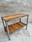 Industrial Side Table with Shelf 1
