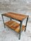 Industrial Side Table with Shelf 7