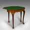 Antique Edwardian Fold Over Game Table in Walnut, England 1
