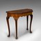 Antique Edwardian Fold Over Game Table in Walnut, England, Image 2