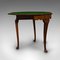 Antique Edwardian Fold Over Game Table in Walnut, England 5