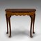 Antique Edwardian Fold Over Game Table in Walnut, England 3