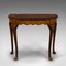 Antique Edwardian Fold Over Game Table in Walnut, England, Image 3