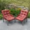 Italienische Mid-Century Modern Sessel, 1970er, 2er Set 4