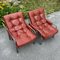 Mid-Century Modern Lounge Chairs, Italy, 1970s, Set of 2 3