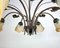 Floral 8-Lamp Glass Chandelier from Massive, Image 7