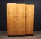 Art Deco Burr Maple Triple Wardrobe, 1930s 8