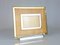 Chrome-Plated Picture Frames in Gilt Metal, Glass and Vienna Straw, 1970s, Set of 2 2