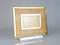 Chrome-Plated Picture Frames in Gilt Metal, Glass and Vienna Straw, 1970s, Set of 2, Image 2