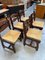 Vintage Oak Dining Chairs, 1960s, Set of 5 7
