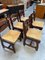 Vintage Oak Dining Chairs, 1960s, Set of 5, Image 7