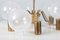 6-Armed Chandelier in Brass by Hans Agne Jacobsson 10